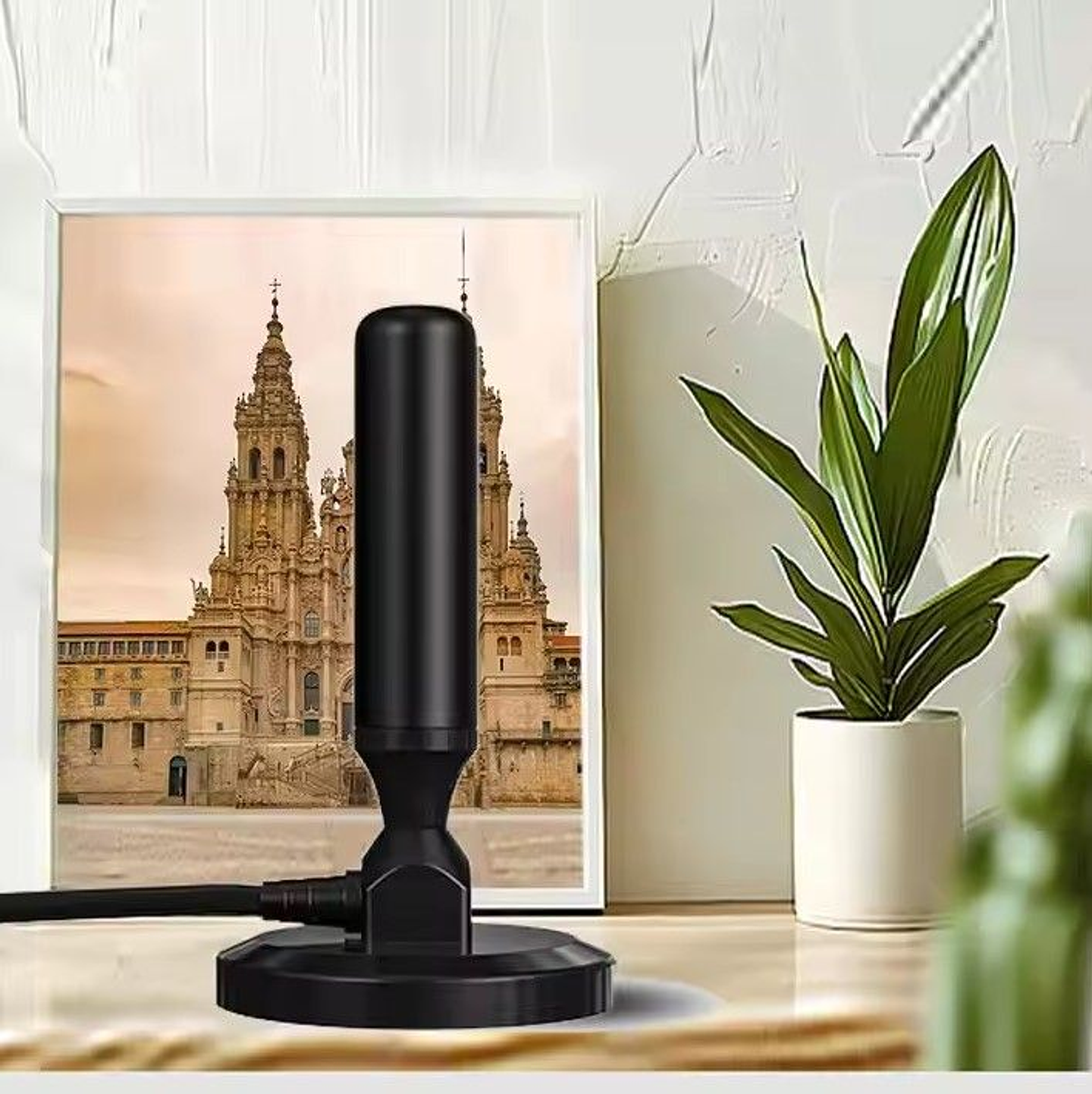 Antena Digital Hdtv Coaxial 5dbi Hd781 Philco Base Con Iman 3