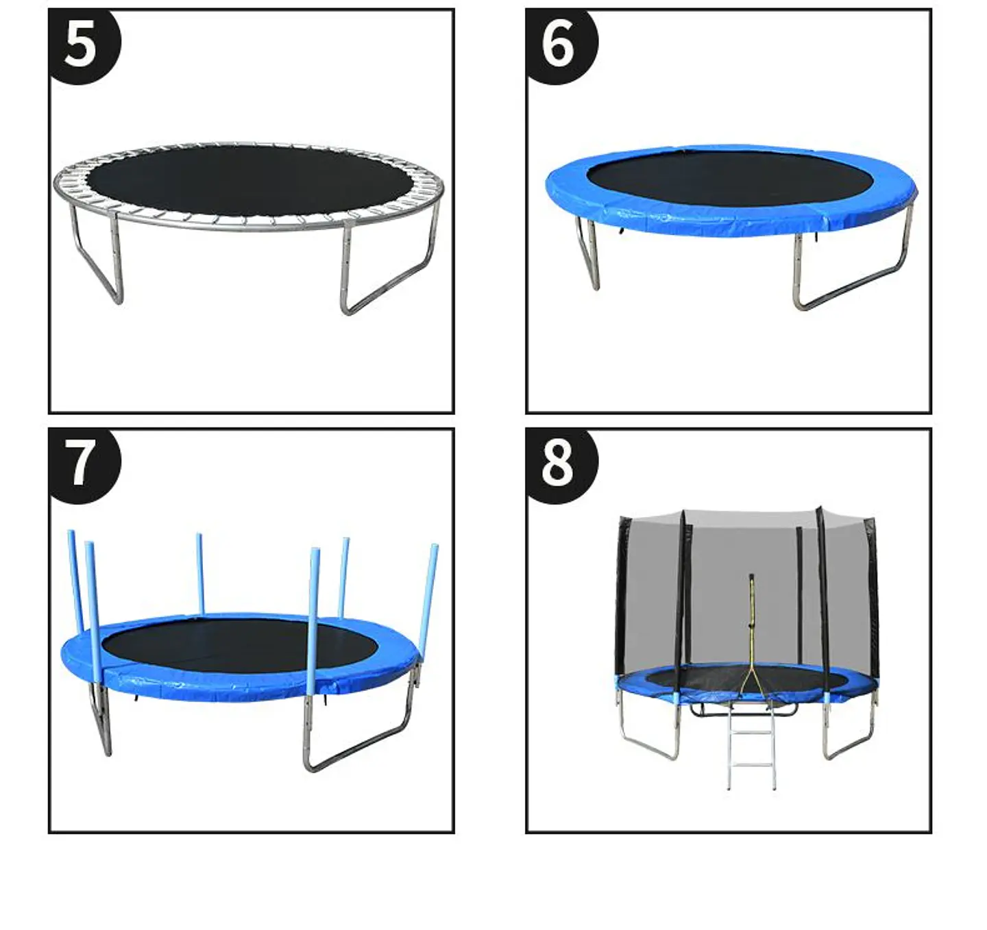 Cama Elástica Trampolín Exterior Con Malla 22 X 18 M 3