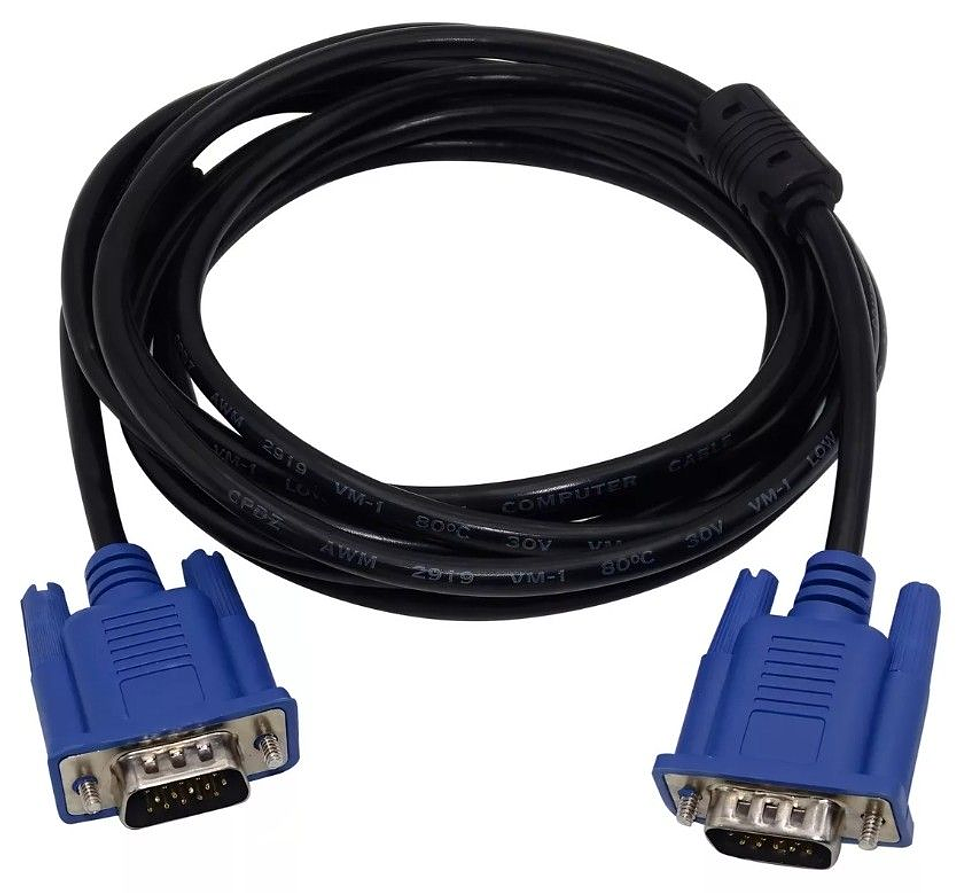 Cable Vga Monitor Filtro Pc Proyector 15 Mts Macho A Macho 1