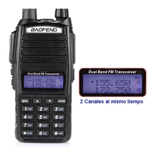 Radio Portatil Baofeng Uv-82 Dual Banda Uhf/vhf Aficionados