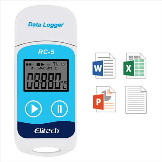Data Logger Usb Rc-5 Registrador De Temperatura