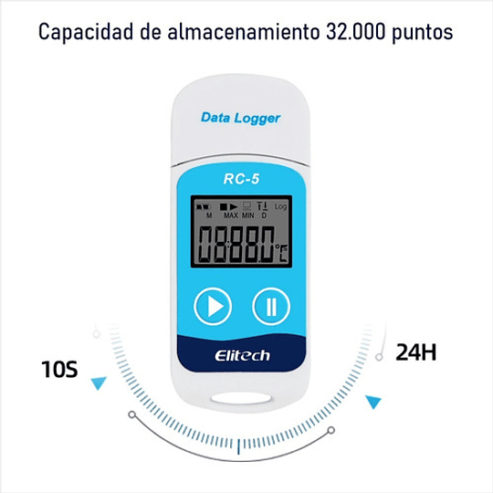 Data Logger Usb Rc-5 Registrador De Temperatura