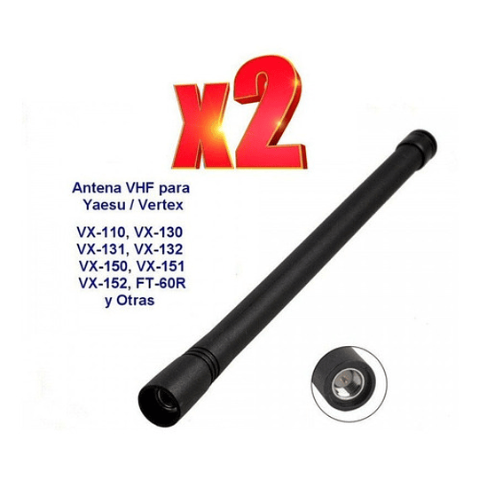 2 Antenas Para Radios Vertex Vx-160, Vx-231, Vx-261, Vhf