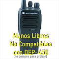 Microfono Audifono Tubo Acustico Para Radios Motorola EP-450