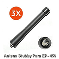 Pack 3 Unidades Antenas Stubby Vhf EP-350, EP-450