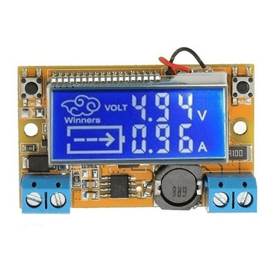 Regulador Voltaje Step Down Dc-dc Voltimetro Amperimetro Lcd