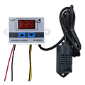 Controlador Temperatura W88 + Control Humedad Digital W3005