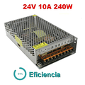 Fuente Switching 220v / 24v Dc / 10a 91% De Eficiencia!