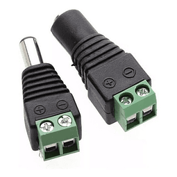 Conectores 5.5mm/2.1mm Macho Y Hembra Cctv, Multiples Usos!