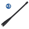 Pack De 3 Unidades De Antenas Vhf Uhf Para Baofeng, 17cm