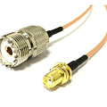 Conector Sma-f A So-239 Con 15cm Cable, Para Kenwood Baofeng