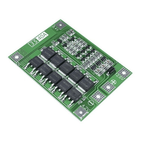 3s 40a Bms Circuito Cargador Para Baterías Li-ion De 3x3.7v