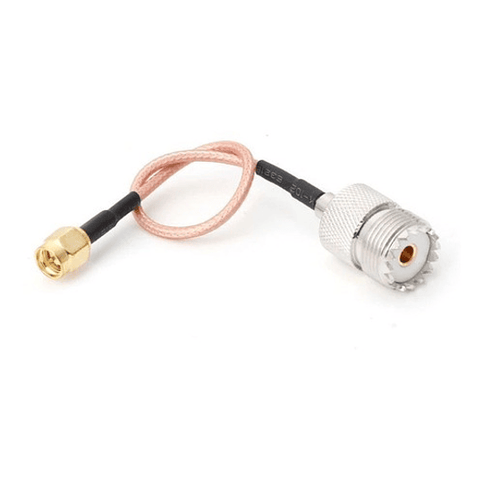 Conector Sma-m A So-239 Con 15cm Cable, Para Radios Vertex 