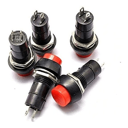 Pack De 5 Botones Switch Encendido Apagado G102, 250V, 3A