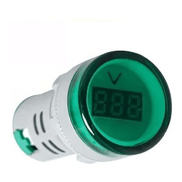 Voltímetro Digital 22mm 500v Ac Luz Probador Verde