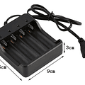Cargador Para 4 Baterías Li-ion 18650, Inteligente, 1.2A Max