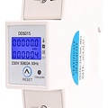 Medidor De Energía Eléctrica DDS015 Mide KWH 5A 220v, Din