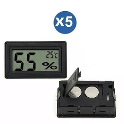 Pack X5 Termometro Higrometro Analogico Medidor Temperatura