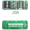 3s 20a Bms Circuito Cargador Para Baterías Li-ion De 3x3.7v