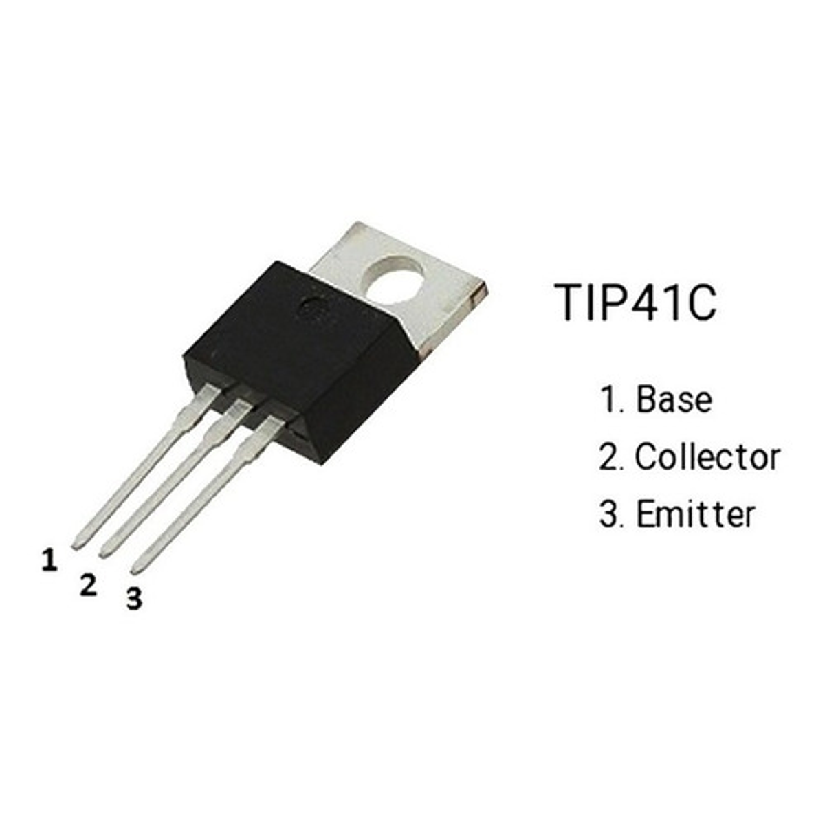 Tip41c Transistor Npn Reemplazo, 100v, 6a, To-220