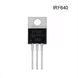 Transistor Mosfet IRF640, Canal N, 200V, 18A, 150W, TO-220