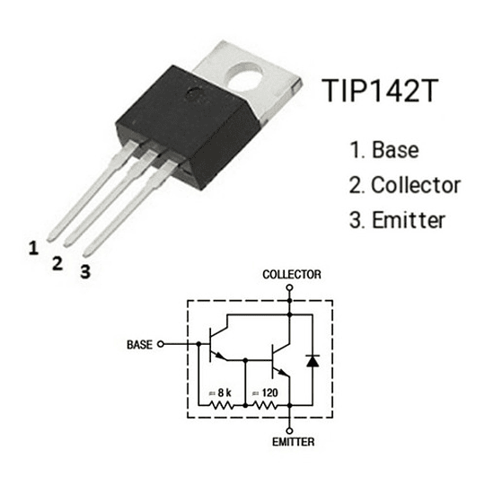 TIP142T Transistor Darlington Npn 100v, 10A, 125W
