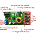 Módulo Step Down De 9v, 12v, 24v, 36v A 5v, 4 Salidas Usb