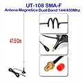 Antena Magnética Nagoya UT-108 Móvil Para Radios Dual Banda - Conector SMA-F