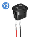 Switch Rocker ON OFF 21mm 12v Dc 20A + Terminales Y Cables