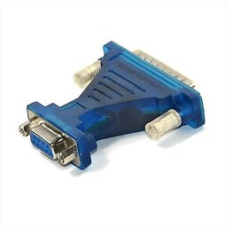 Adaptador Serial DB25 Macho A DB9 RS232 Hembra