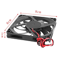 Ventilador Silencioso, 12v, 80x80x10mm , Múltiples Usos.