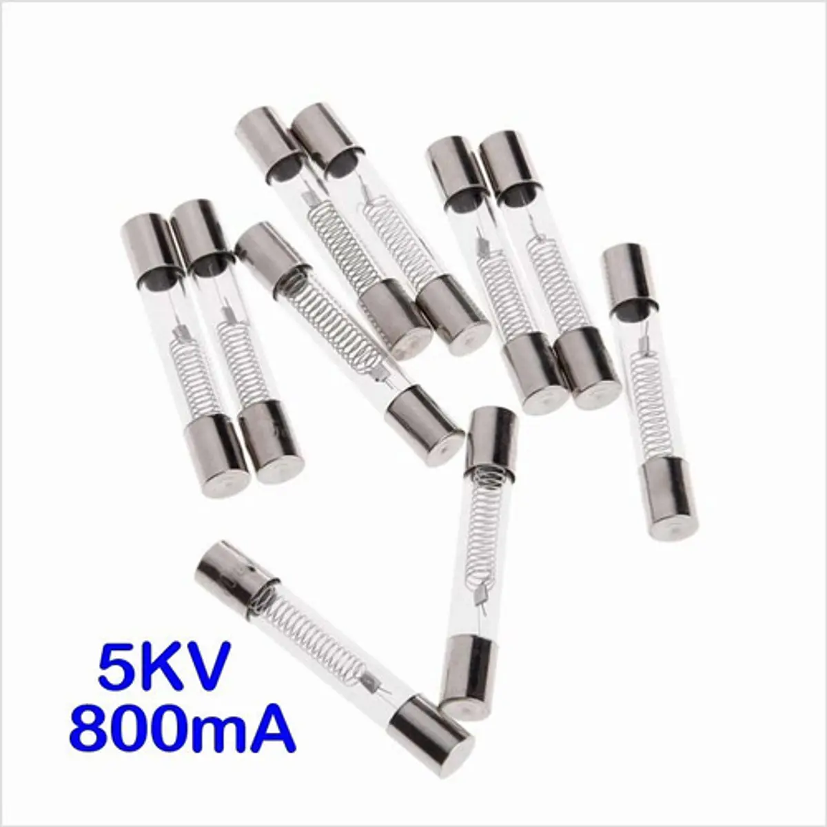 Lot De 10 Fusibles Haute Tension 5KV 0.8A Pour Four à Micro-Ondes - Protection Circuit 800mA