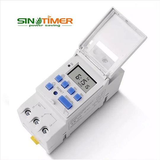 Temporizador Digital Tm-615, 220v, 16a, Din + Tester Digital