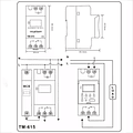 Temporizador Digital Tm-615, 220v, 16a, Din + Tester Digital