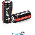 Pack 4x Baterías Trustfire 16340, Protección Pcb, 880mah