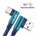 Cable Olaf Usb Tipo C, 1m 90º Negro/azul, 100% Garantizado!