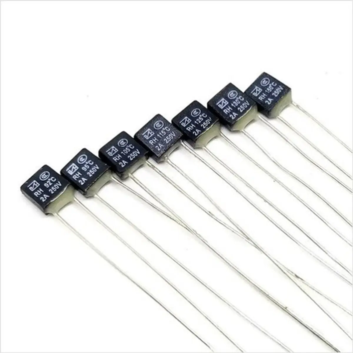 5 Pezzi Fusibile Termico Y2F 250V 5A 102°C – 2 Pin – Nuovo Originale