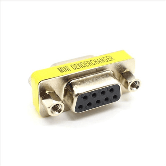 Adaptador Conector Cambio Genero Serial Db9 Hembra Hembra 