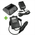 Kit Cargador Baofeng UV-5R + Adap Batería Automóvil