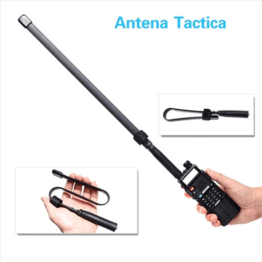 Antena Flexible Táctica Baofeng Uv-5r, Uv-82, Ideal Handy 8W