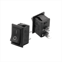 2 X Switch Interruptor Rocker On Off 21x15mm, 250v 6a Kcd101