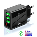 Cargador De Pared 3 Usb Quick Charge 3.0, Carga Rápida 3.1a 