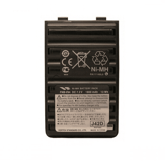 Batería Ni-MH Vertex FNB-V94, 7.2V, 1800mah 
