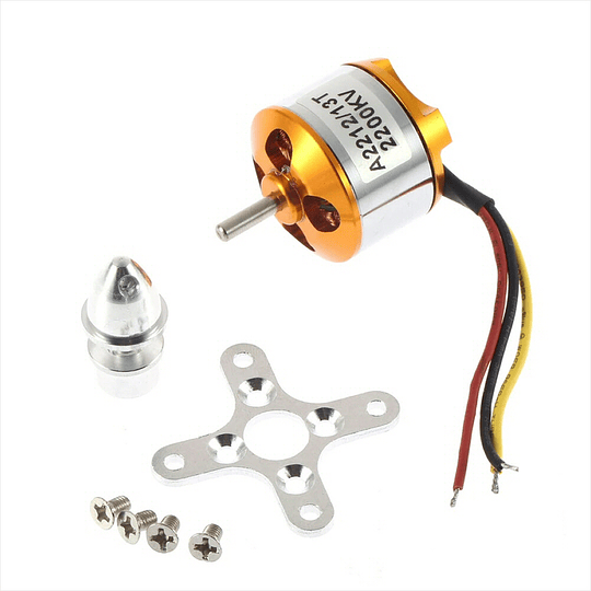 Motor A2212 KV2200 Sin Escobillas, Brushless, Para RC Drone