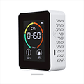 Monitor De Calidad Del Aire CO2, Termómetro e Higrómetro, Recargable  