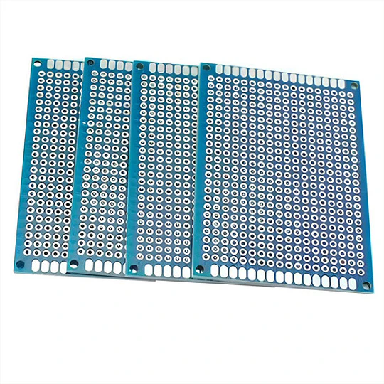 Pack De 4 Placas Perforadas Pcb Fr4 Doble Cara 50 X 70mm
