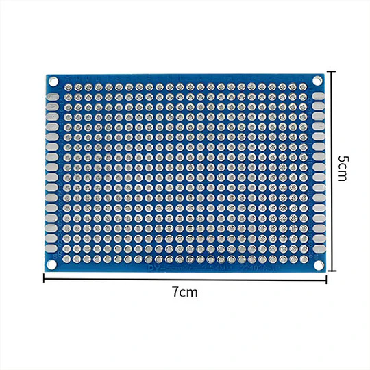 Pack De 4 Placas Perforadas Pcb Fr4 Doble Cara 50 X 70mm