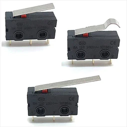 Pack De 3 Mini Interruptor Fin De Carrera Con Palanca. 5a, 