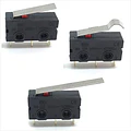 Pack De 3 Mini Interruptor Fin De Carrera Con Palanca. 5a, 