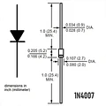 Pack 35 Diodos Rectificadores Populares 1N4007, 1N5408, 10A10